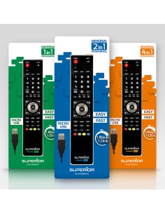 
150070 SUPERIOR Freedom Micro-USB 1in1 SUPTUB001 - Mando a Distancia Universal Smart, programable con su PC, para controlar 2