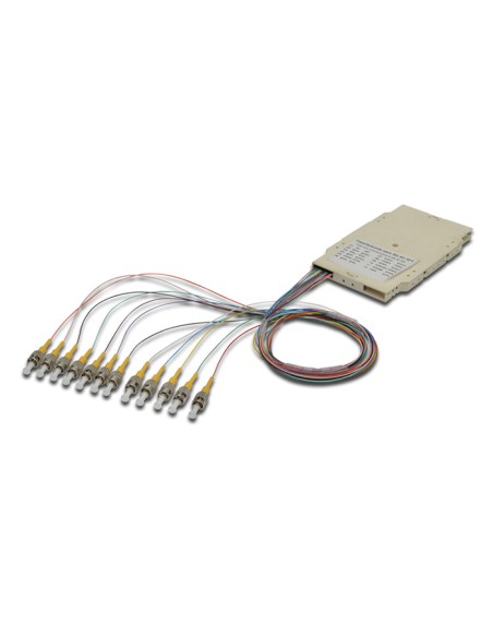 
A-96511-02-UPC-4 DIGITUS Caja de empalme de 12 fibras; premontada ST (UPC); multimode