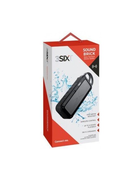 
40817 Altavoz Bluetooth 2x5W SoundBrick  Waterproof IPX6 3SIXT
