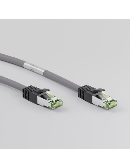 
55135 GOOBAY CAT 8.1 patch cable, S/FTP (PiMF), grey, 0.5 m - LSZH halogeno