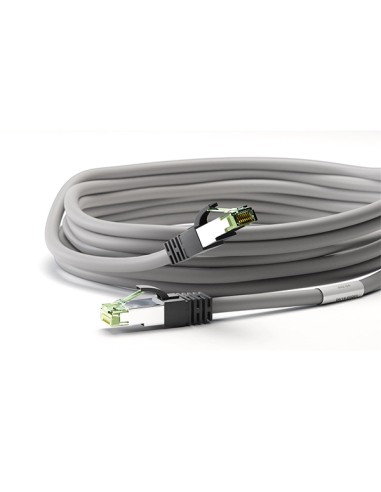 
55135 GOOBAY CAT 8.1 patch cable, S/FTP (PiMF), grey, 0.5 m - LSZH halogeno