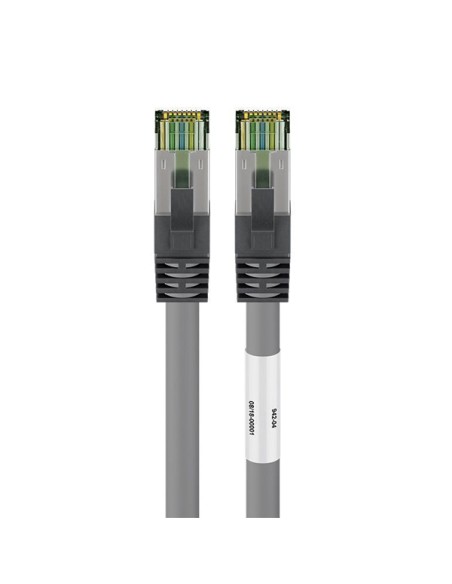 
55135 GOOBAY CAT 8.1 patch cable, S/FTP (PiMF), grey, 0.5 m - LSZH halogeno