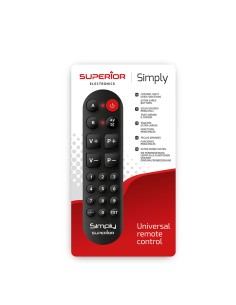 
Simply Numeric - Mando a Distancia Universal para 2 Dispositivos 