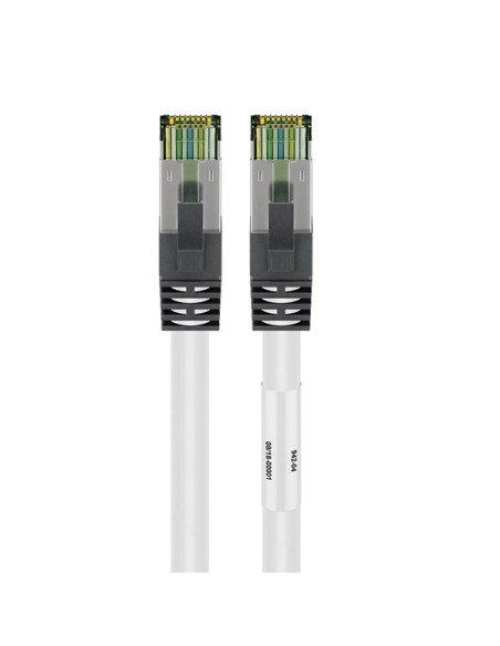 
55125 GOOBAY CAT 8.1 patch cable, S/FTP (PiMF), white, 2 m - LSZH halogenos