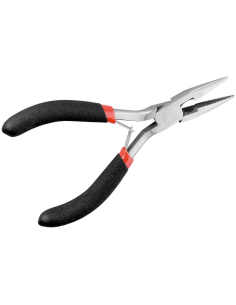 
77098 Alicates de punta plana,125 mm con nariz corarugada 2,5Cm
