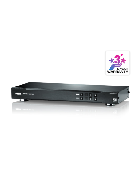 
VM0404HB ATEN Matriz de conmutación HDMI 4K 4 x 4 REAL 60 Hz (4:4:4) aten
Conmutador de matriz HDMI 4K 4x4  4096x2160 a 60 H