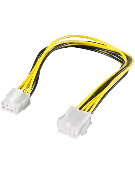 
51361  Cable Interno PC;  Extension 8-pin MACHO a 8-pin HEMBRA P4 0,28m