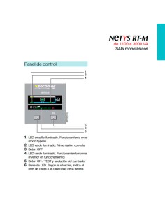 
NRT2-U1100C SAI 1100VA 900W Online SOCOMEC NeTYS RT- Maritima 2