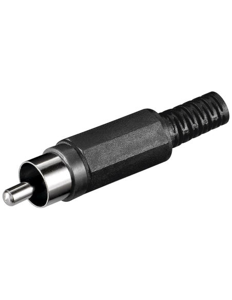 

11277 Conector RCA Macho Negro 