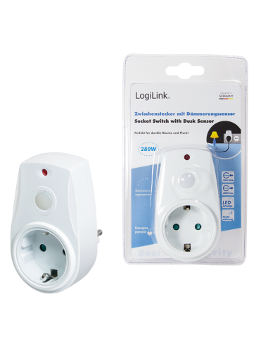 
PA0152 LOGILINK Enchufe con Sensor Dia Noche Blanco Logilink