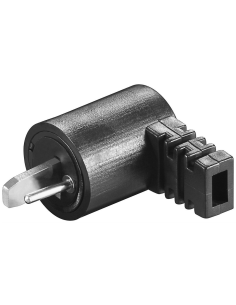 
Conector de Altavoz M Negro Punto y Raya 90º