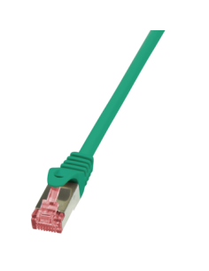 Latiguillo CAT 6, S/FTP,  0.50 m, Verde, LSZH
 Patch cable PrimeLine, Cat.6, S/FTP, green, 0.5 m
Part No.: CQ2025S
EAN: 4052