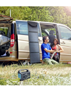 
Diseñado para generadores solares
Este cargador USB de panel solar de 80 W puede cargar sus estaciones de energía a través de