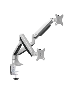 
BP0043 Soporte de mesa para 2 Monitores 13-32" Gas Max 525mm Plata