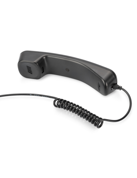 
DA-70772 Auricular de teléfono USB- Telefono Skype, Negro, Digitus