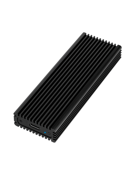 
UA0346 Caja Externa USB 3.2 Gen 2x1 para M.2 PCIe NVMe SSDs, Negro