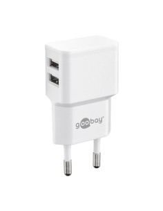 
44952 GOOBAY - Cargador USB  2 puert. 2,4A Blanco Goobay 12W