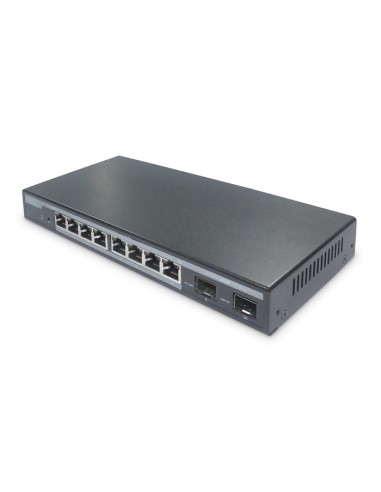
DN-95344 - DIGITUS Switch  8 Ports Gigabit POE, Gestionable L2 + 2SFP 240W
