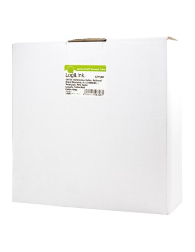 
CPV007 LOGILINK Bobina CAT 5e SF-UTP Rigido, Gris, Ecoline 100 metros CCA
