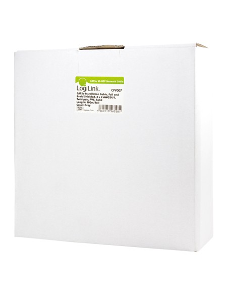 
CPV007 LOGILINK Bobina CAT 5e SF-UTP Rigido, Gris, Ecoline 100 metros CCA