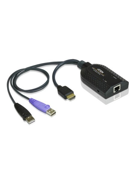
ATEN KA7188 Cable adaptador KVM multimedia virtual USB HDMI (compatible con lector de tarjetas inteligentes y desincrustador 