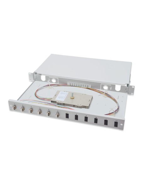 
DN-96331 DIGITUS Caja F.O. Equipada 12xLC, cassette de Latiguillos OM2